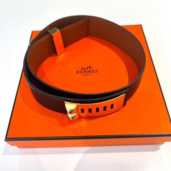 HERMES BELT. collier de chein leather belt - Picture 5 of 10